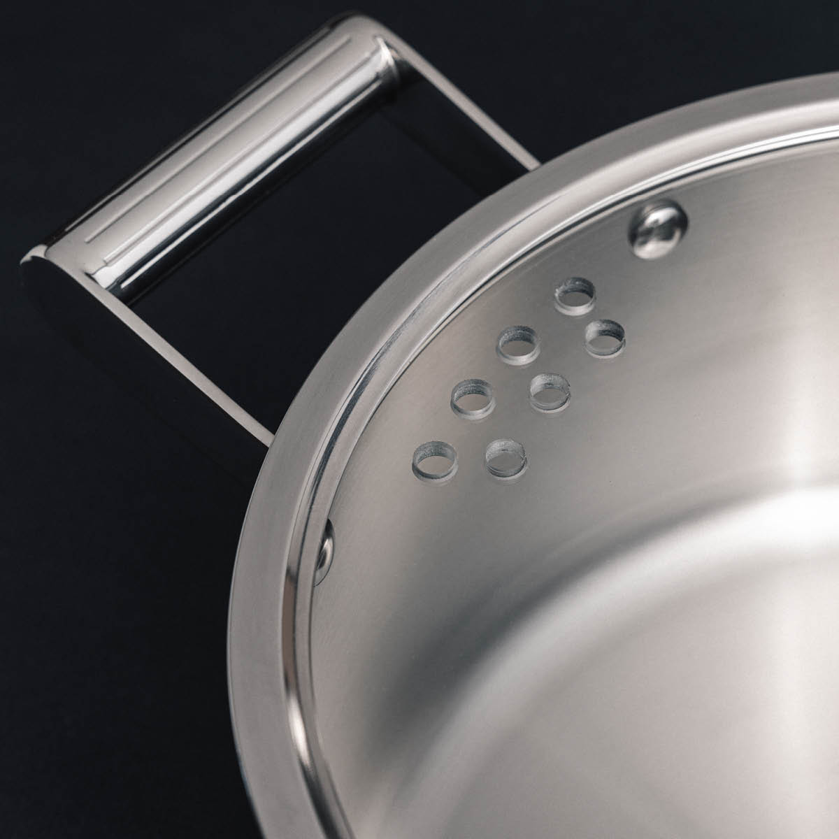 Vargen & Thor Glima gryta 4 L med lock blankt stål