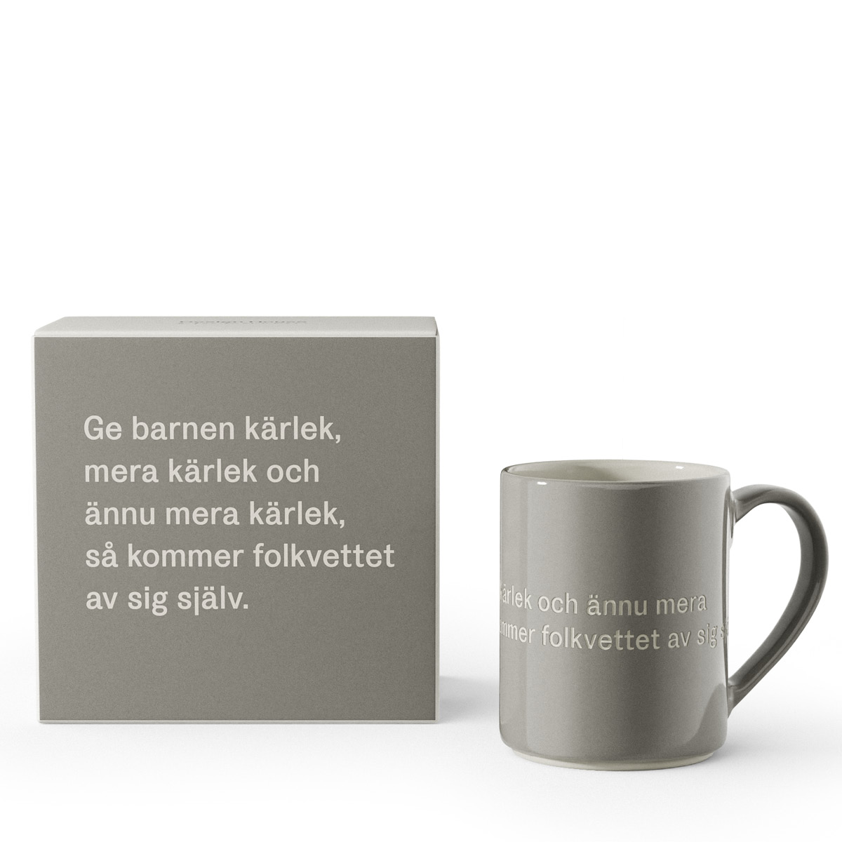 Design House Stockholm Astrid Lindgren Muki, Ge barnen kärlek 35 cl Harmaa