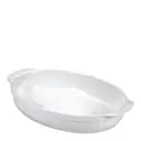 Ceramica ugnsform oval liten 22x14x5 cm vit