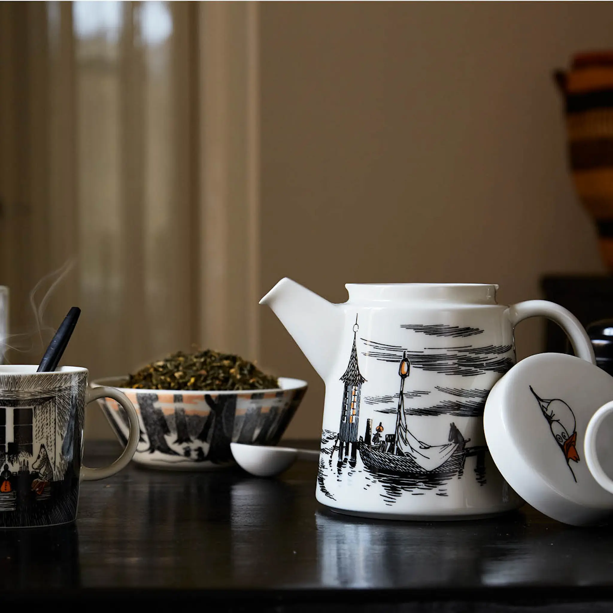 Moomin Arabia Muumi Teekannu Alkuperää kunnioittaen 0,7 L