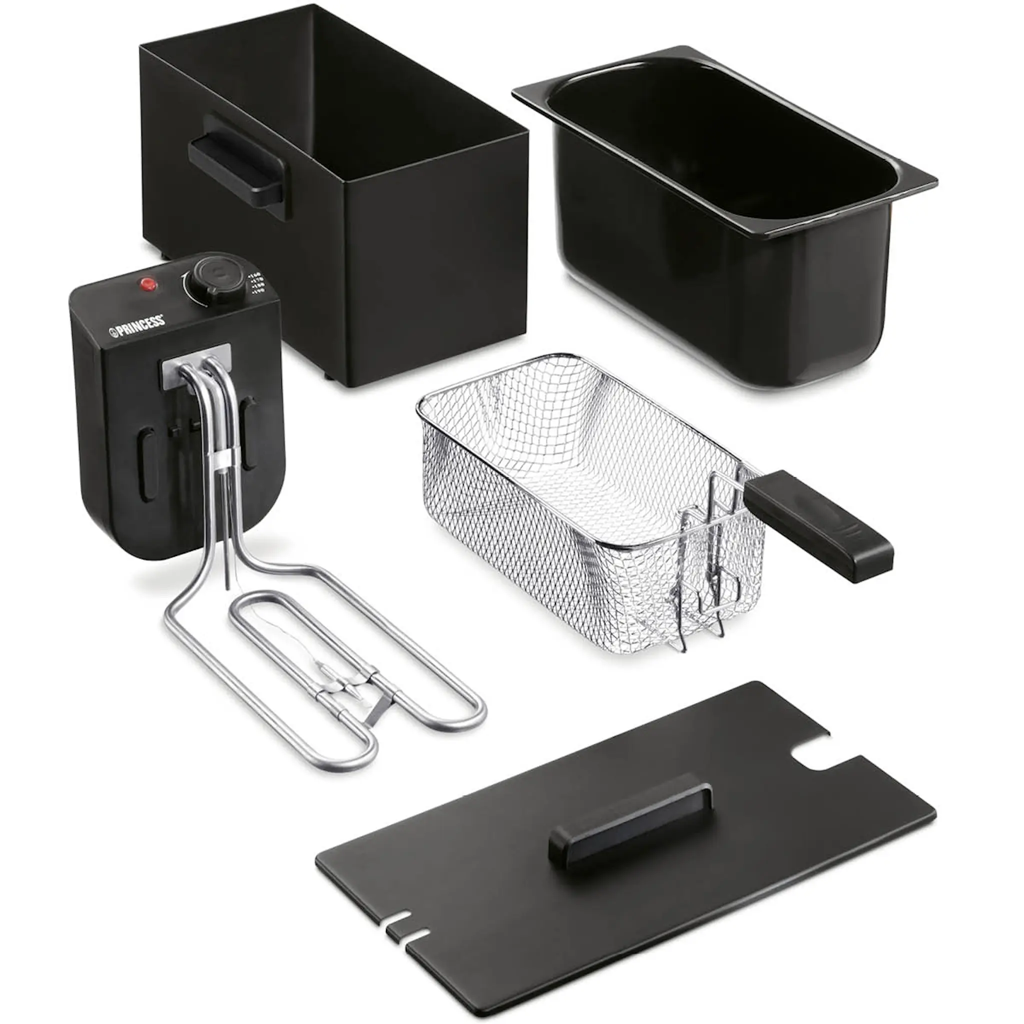 PRINCESS Fritös 182727 3L 2000W svart rostfritt stål
