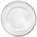 Plisse Undertallrik 33 cm klar/silver