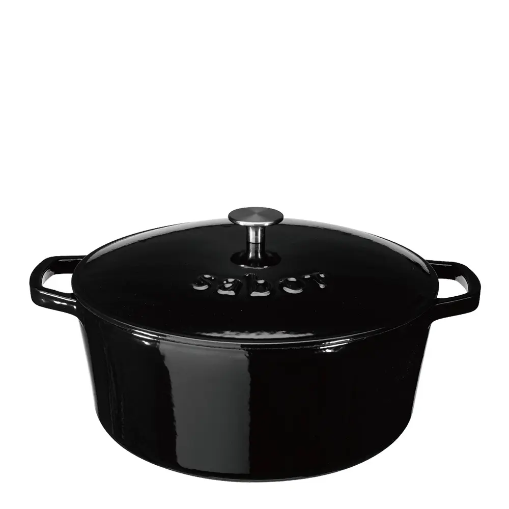 Sabor Valurautapata 32 cm 9,5 L Musta