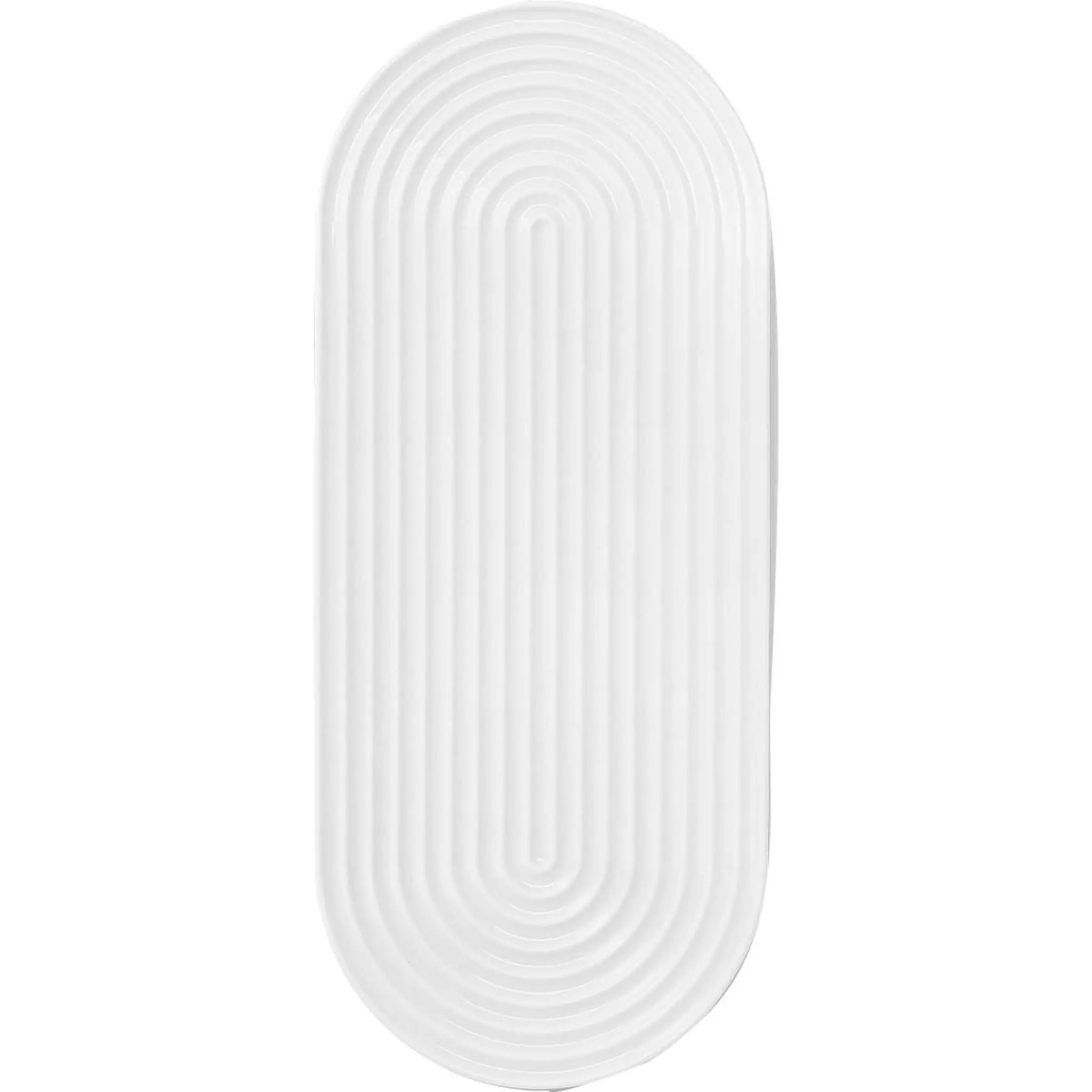 Lyngby Porcelæn Lyngby Tura oval serveringsfat 34x14,5 cm hvit