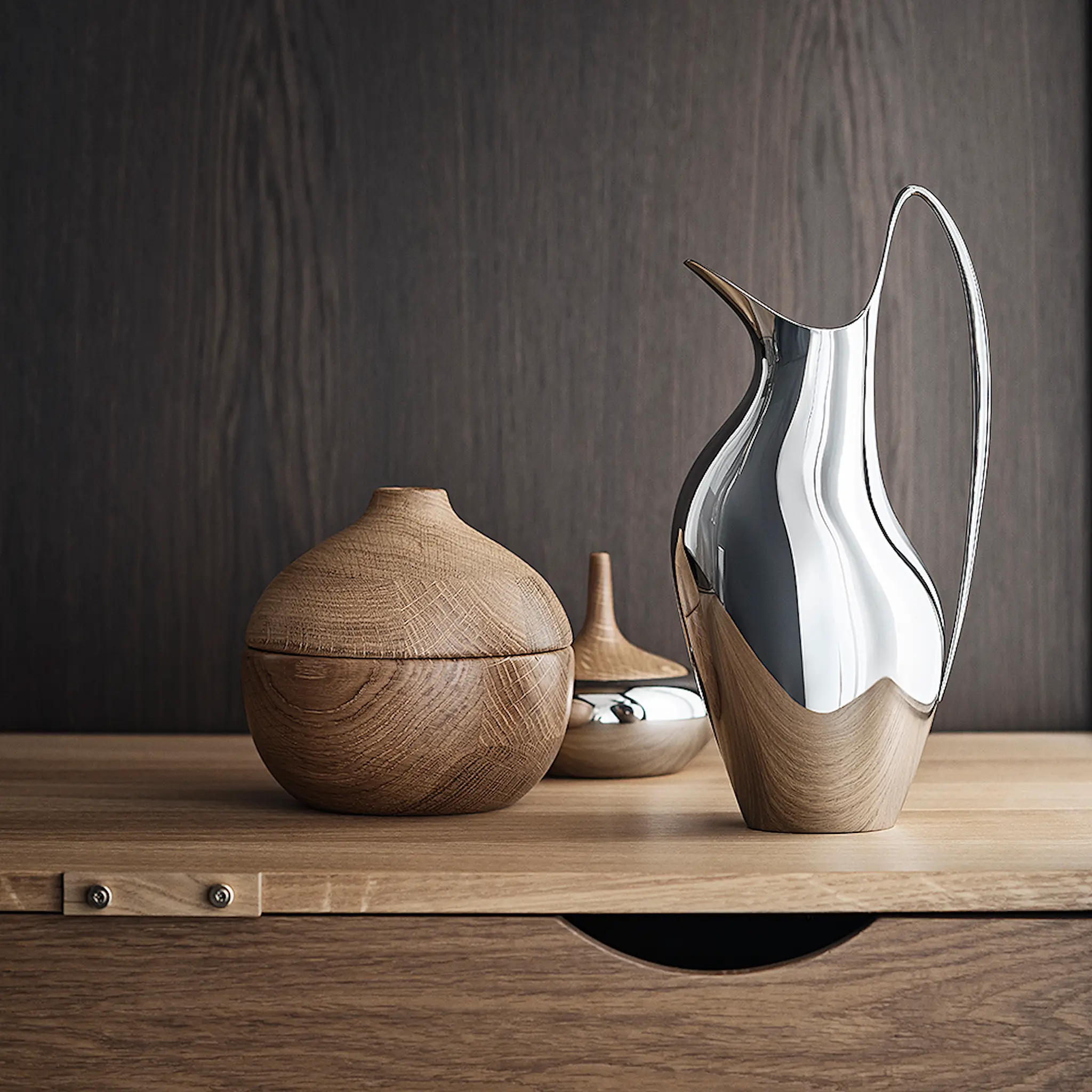 Georg Jensen Henning Koppel Kanna 1,2 L Rostfri Blankpolerat Rostfritt stål