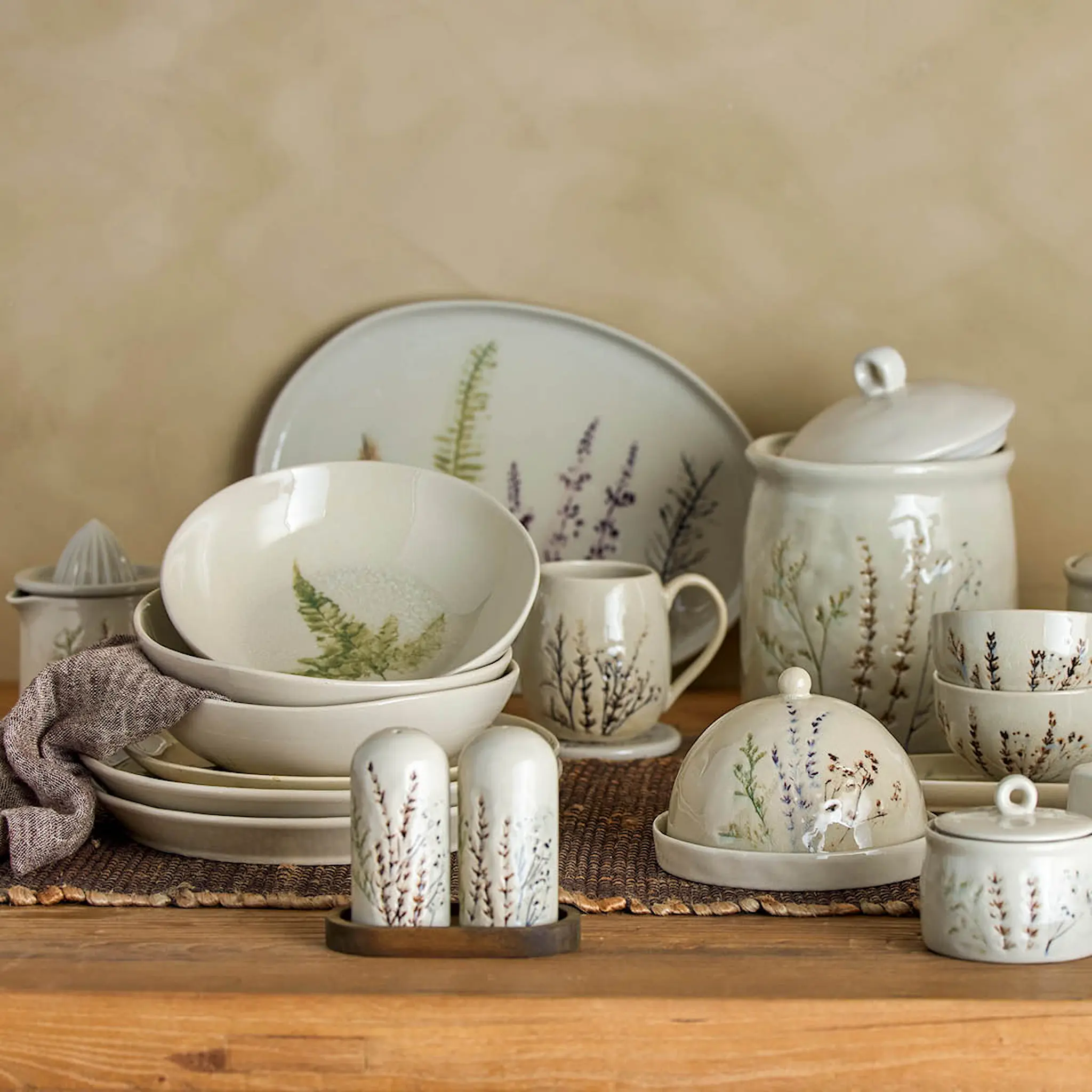 Bloomingville Bea Syvä lautanen 21 cm Beige