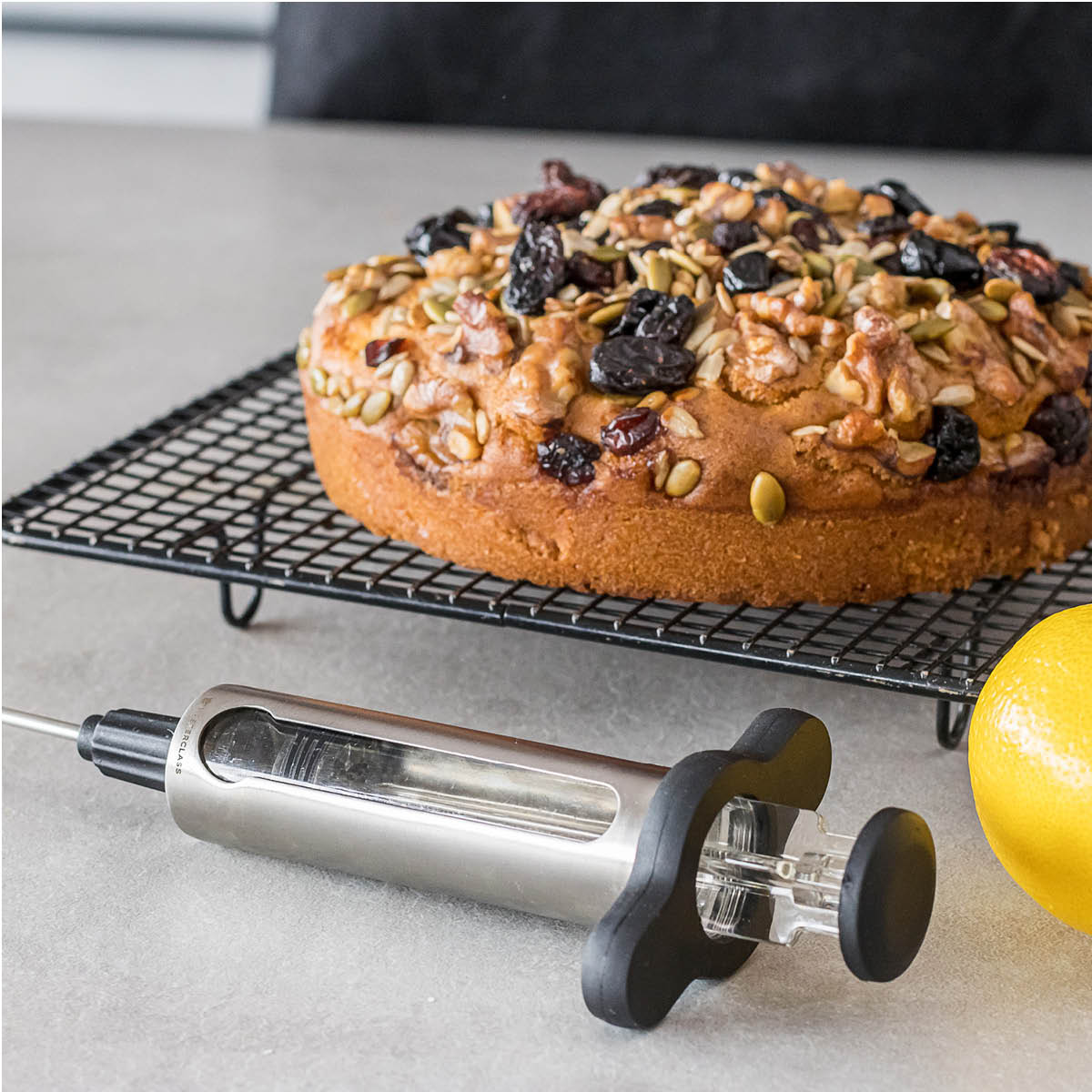 MasterClass Masterclass marinadesprøyte 16,5 cm stål