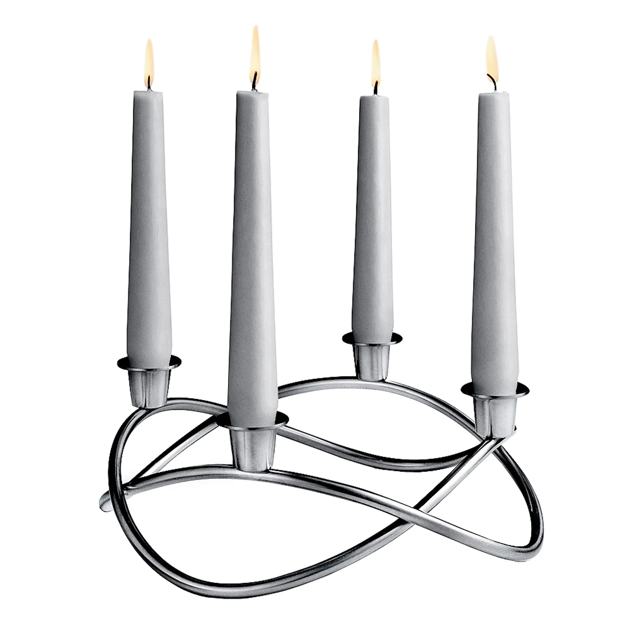 Georg Jensen Season Ljusstake 4-armad 26 cm Rostfri matt