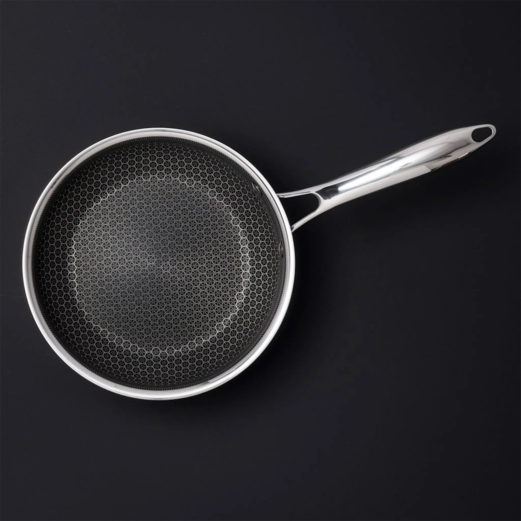 Hexclad Hybrid Kastrull med Lock 2,8 L Silver/Svart