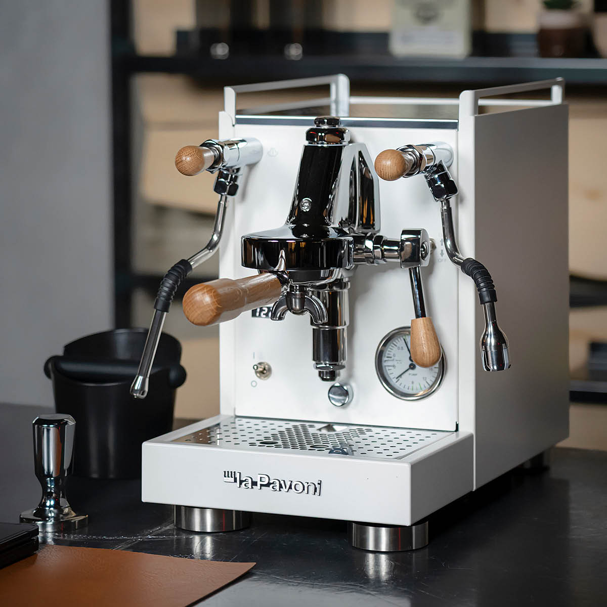 La Pavoni Mini Cellini X semiproffesionell kaffemaskin vit