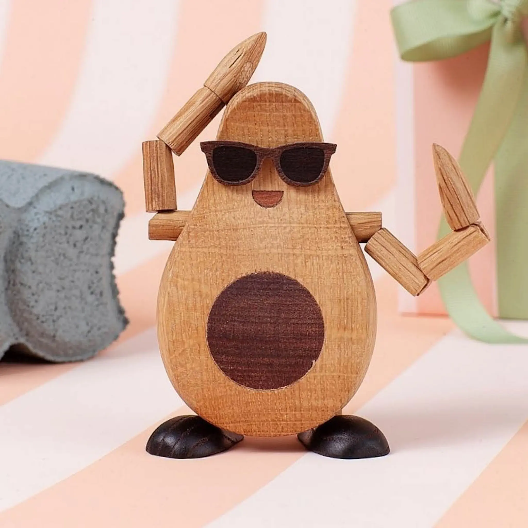 Spring Copenhagen Woodies Alfredo Avocado Puufiguuri 9,5 cm Tammi