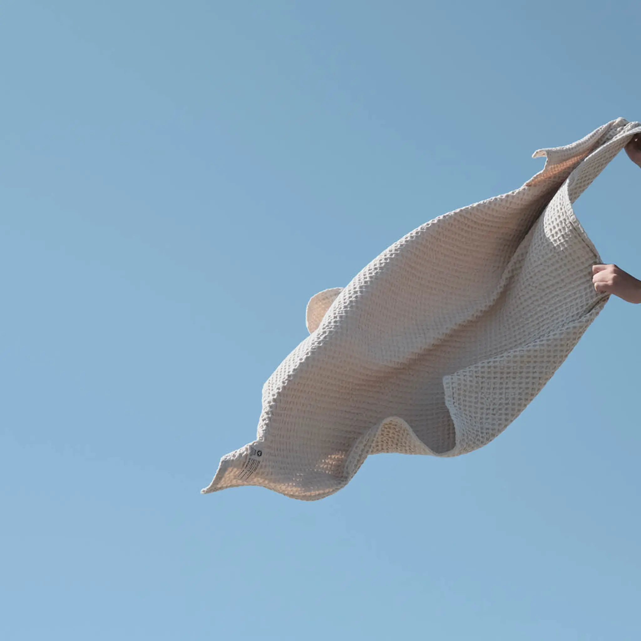 The Organic Company Big Waffle badlakan 150x100 cm stone