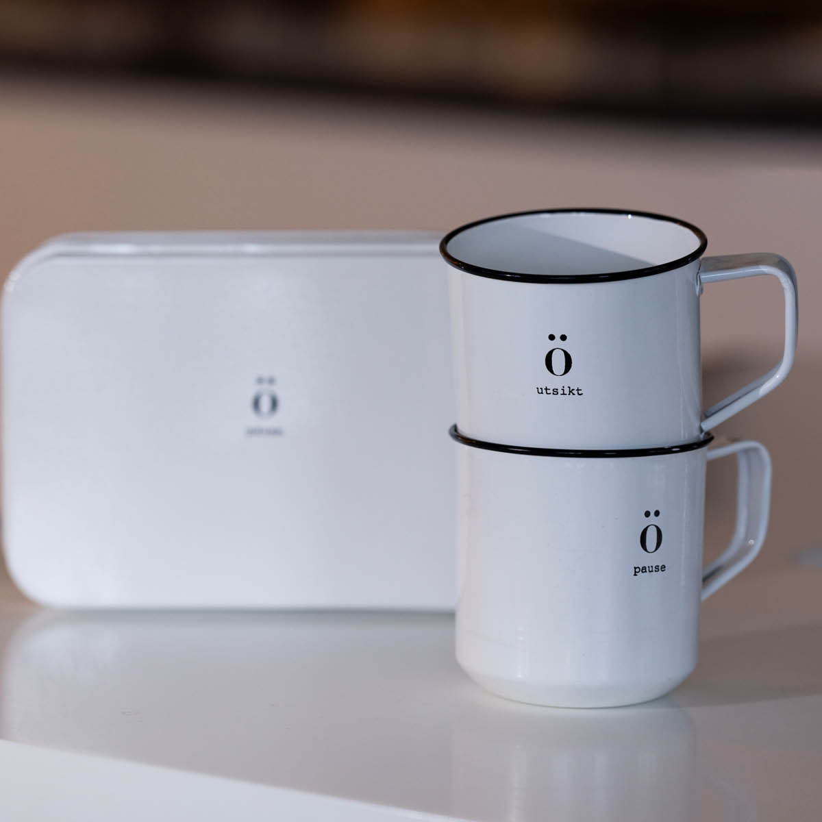 Sögne Home Emaljmugg 35 cl Utsikt