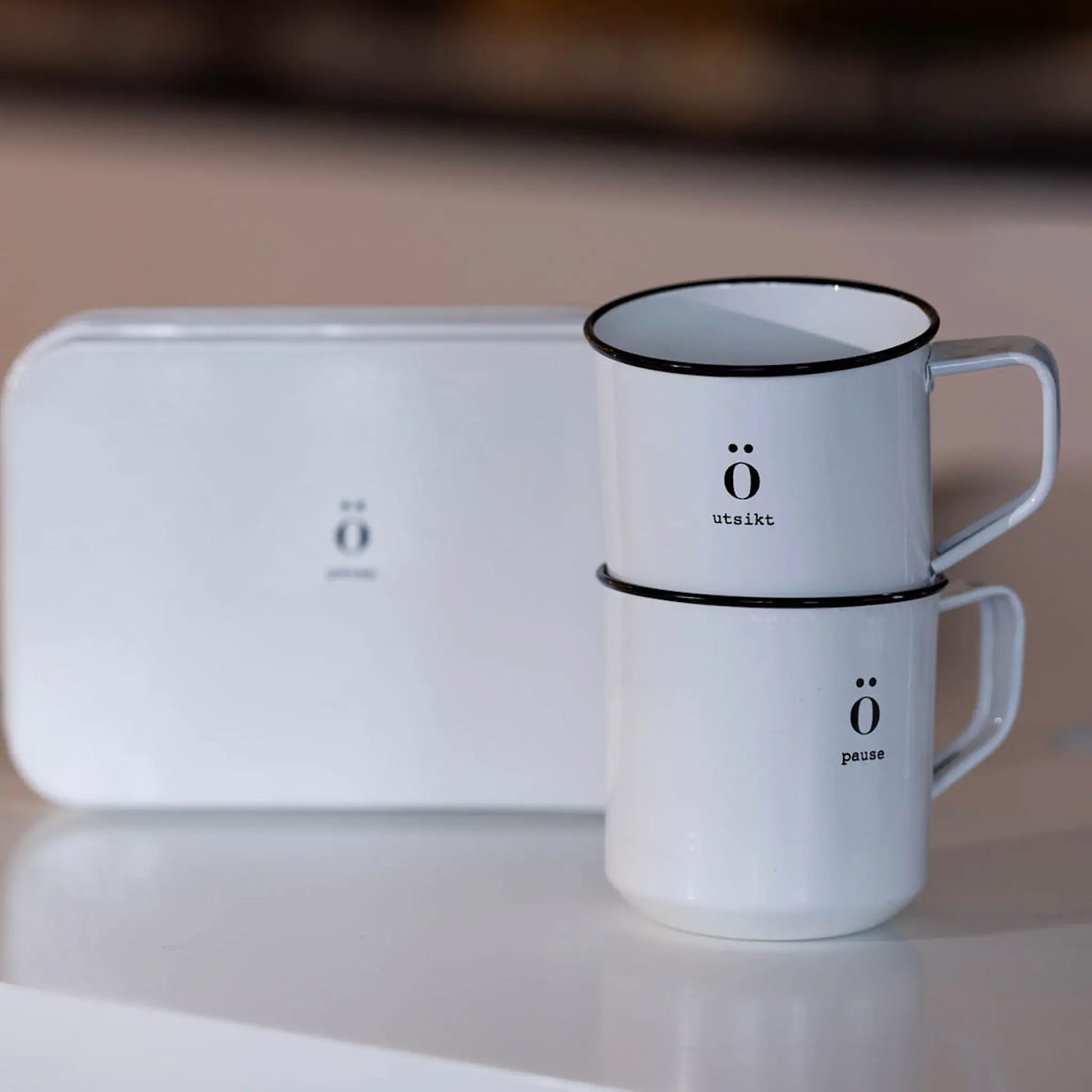 Sögne Home Emaljmugg 35 cl Utsikt