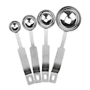 Måttsats 4 delar rostfritt stål