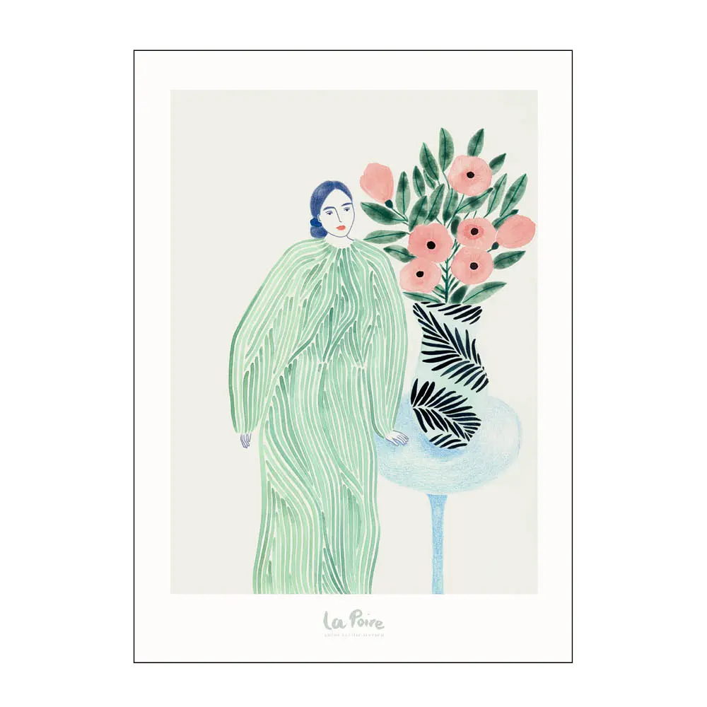 La Poire Juliste 50x70 cm Poppy pause