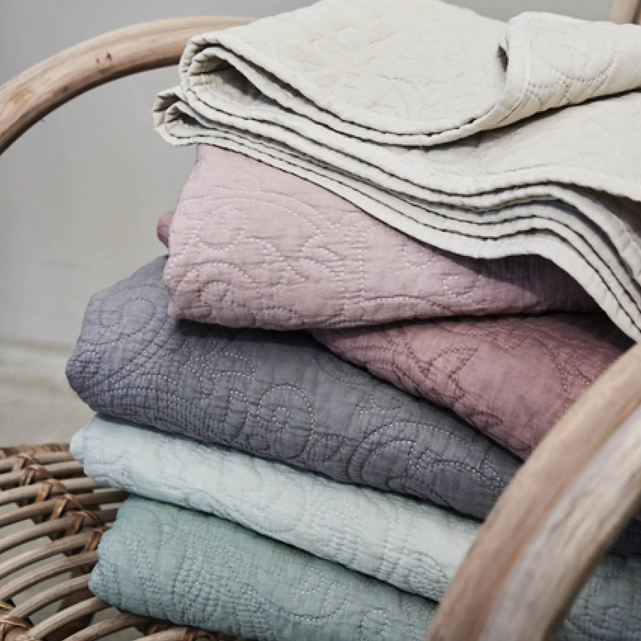 Lene Bjerre Isabelle pläd 170x130 cm rose dust