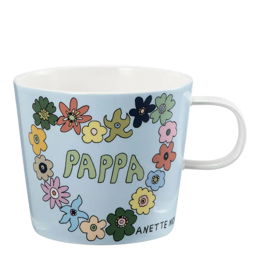 Anette Moi krus 27 cl pappa blå