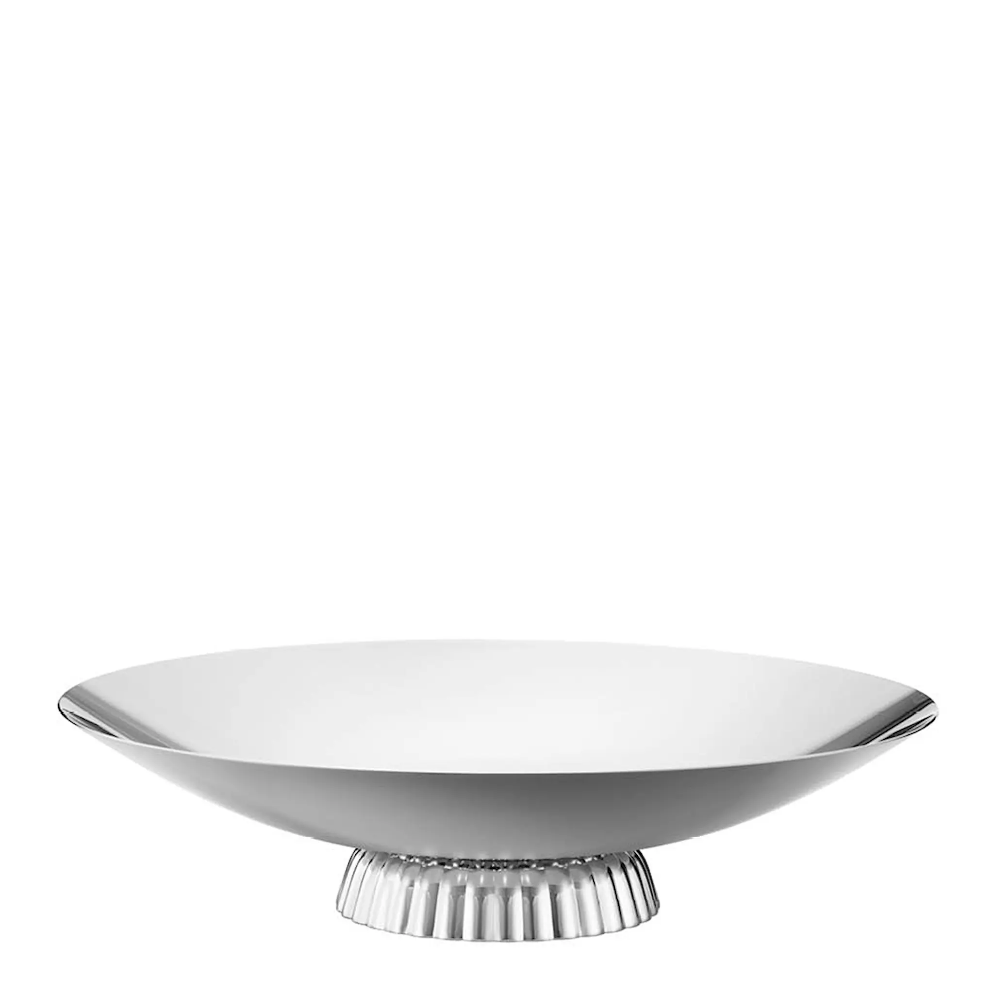 Georg Jensen Bernadotte lavt serveringsfat på fot 40 cm stål