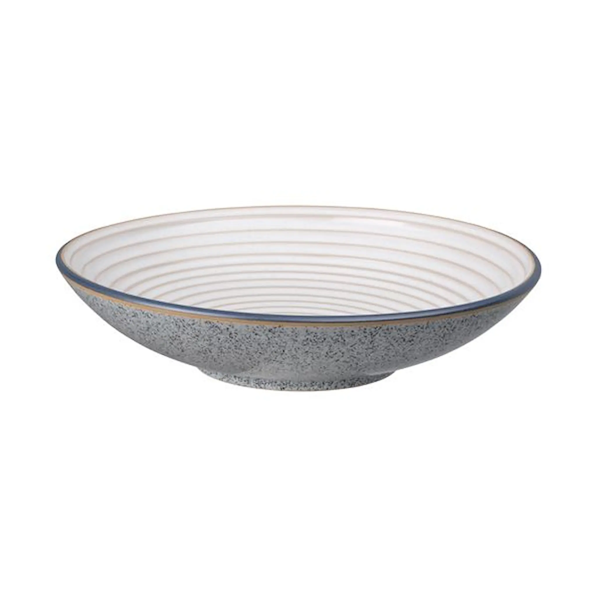 Denby Studio Grey Räfflad Skål 31 cm Grå