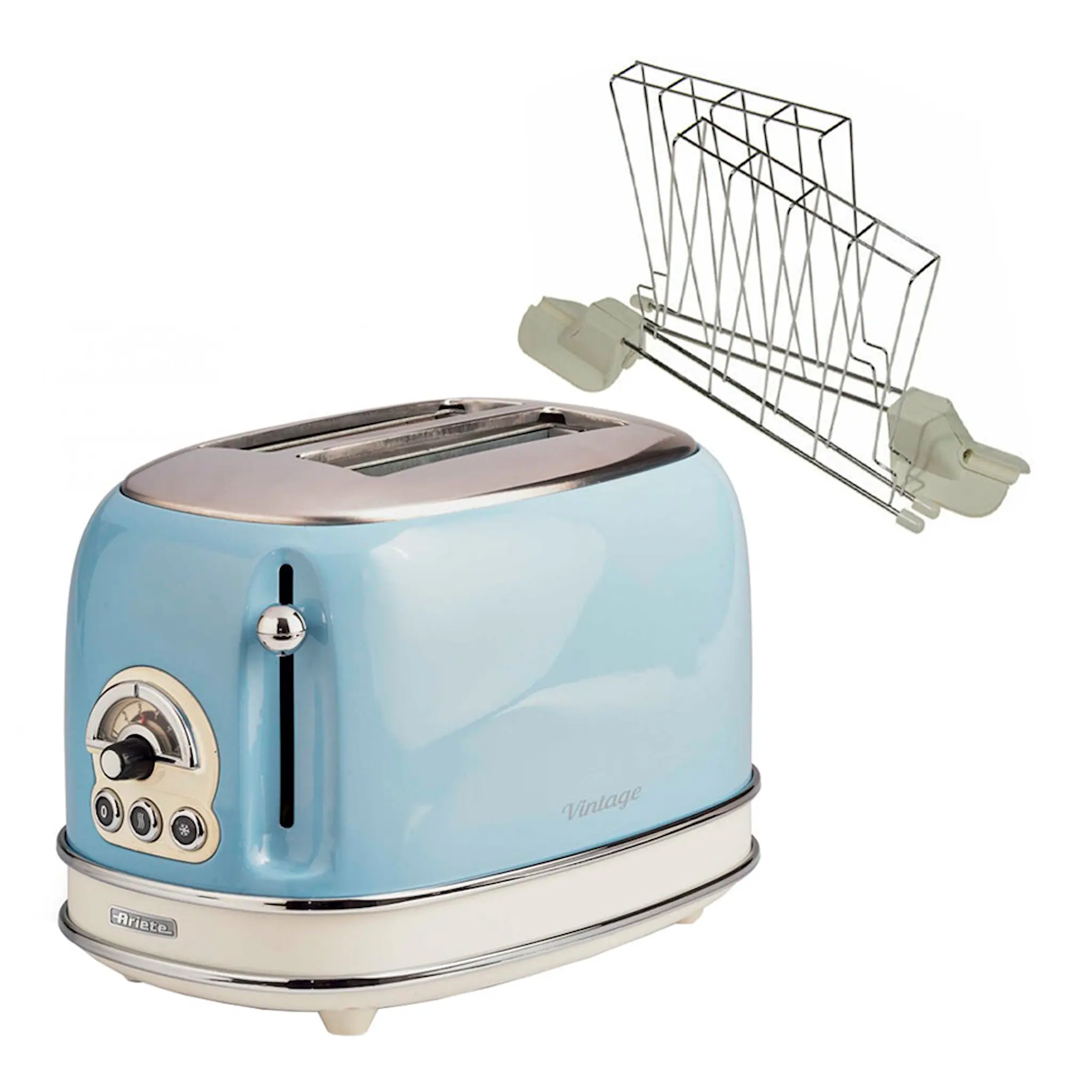 Ariete Vintage Brödrost med toastgaller 2 skivor Blå