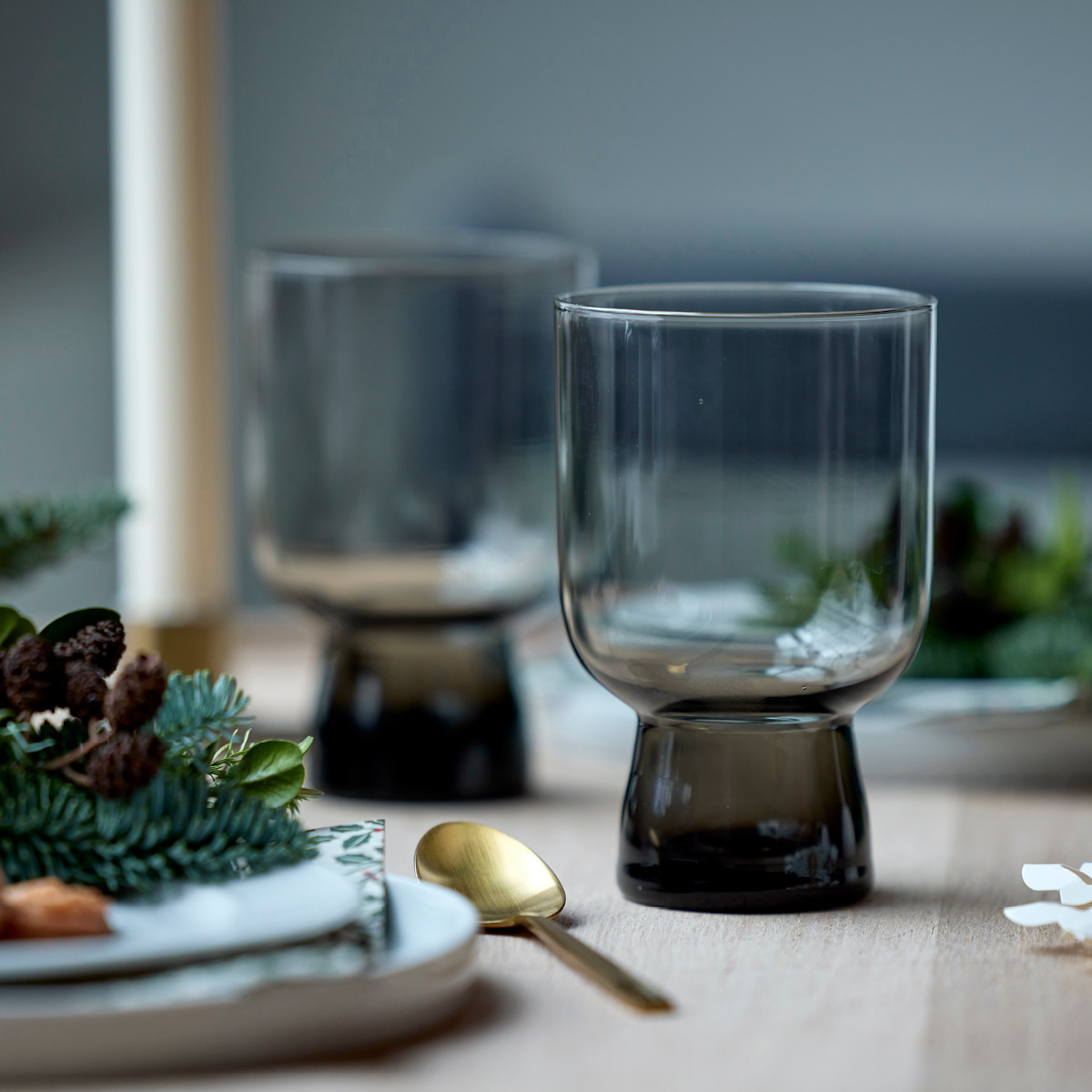 Lyngby Glas Sorrento Juomalasi 30 cl 4 kpl Harmaa