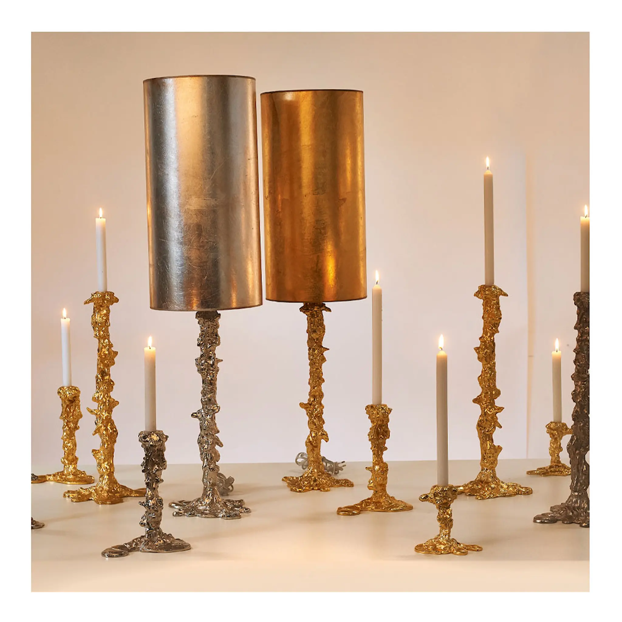 Pols Potten Drip Ljusstake 50 cm Guld