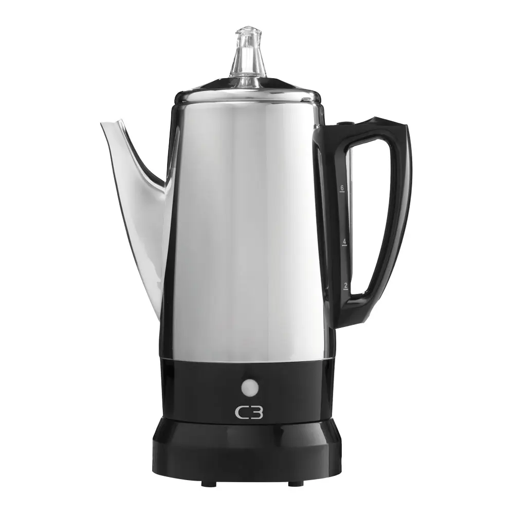 Perkolaattori Original 6 kuppia 26,8 cm ruostumatonta terästä