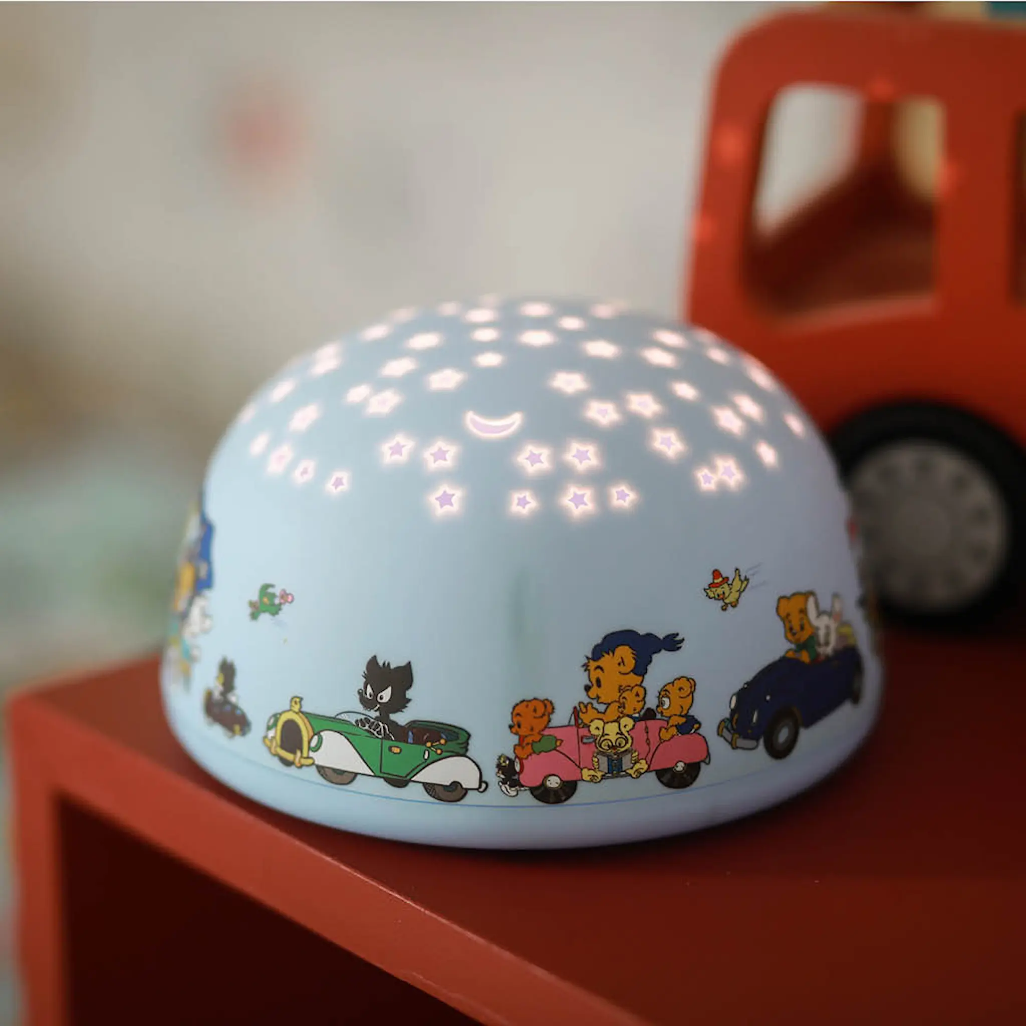 Rätt Start Bamse nattlampa med stjärnhimmel och musik