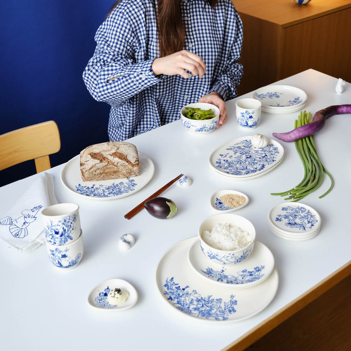 Moomin Arabia Muumi Haru Lautanen 12 cm Valkoinen/Sininen