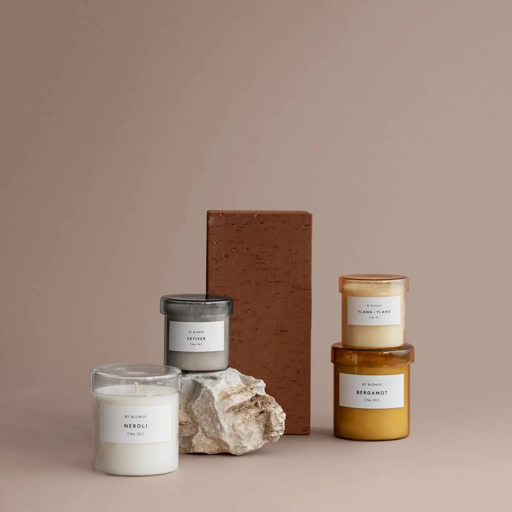 Blomus Valoa doftljus 9 cm bergamot tan
