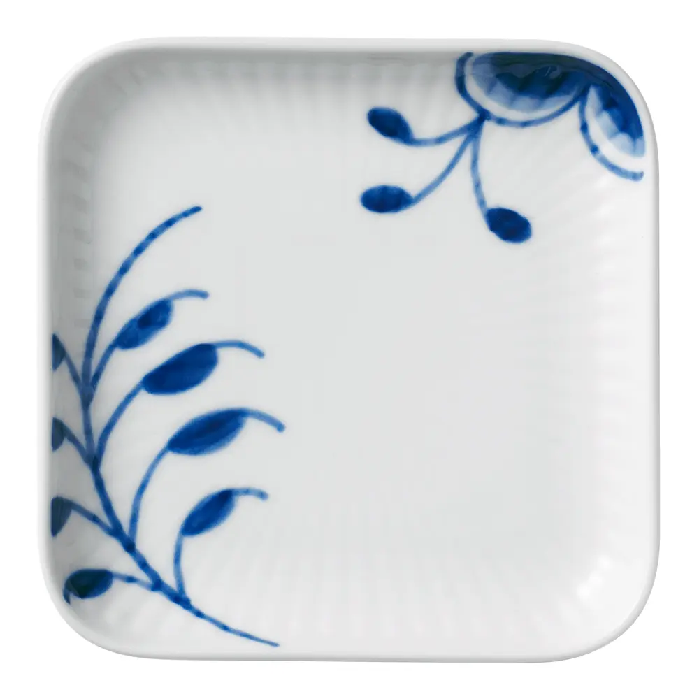 Blue Fluted Mega Lautanen 9x9 cm
