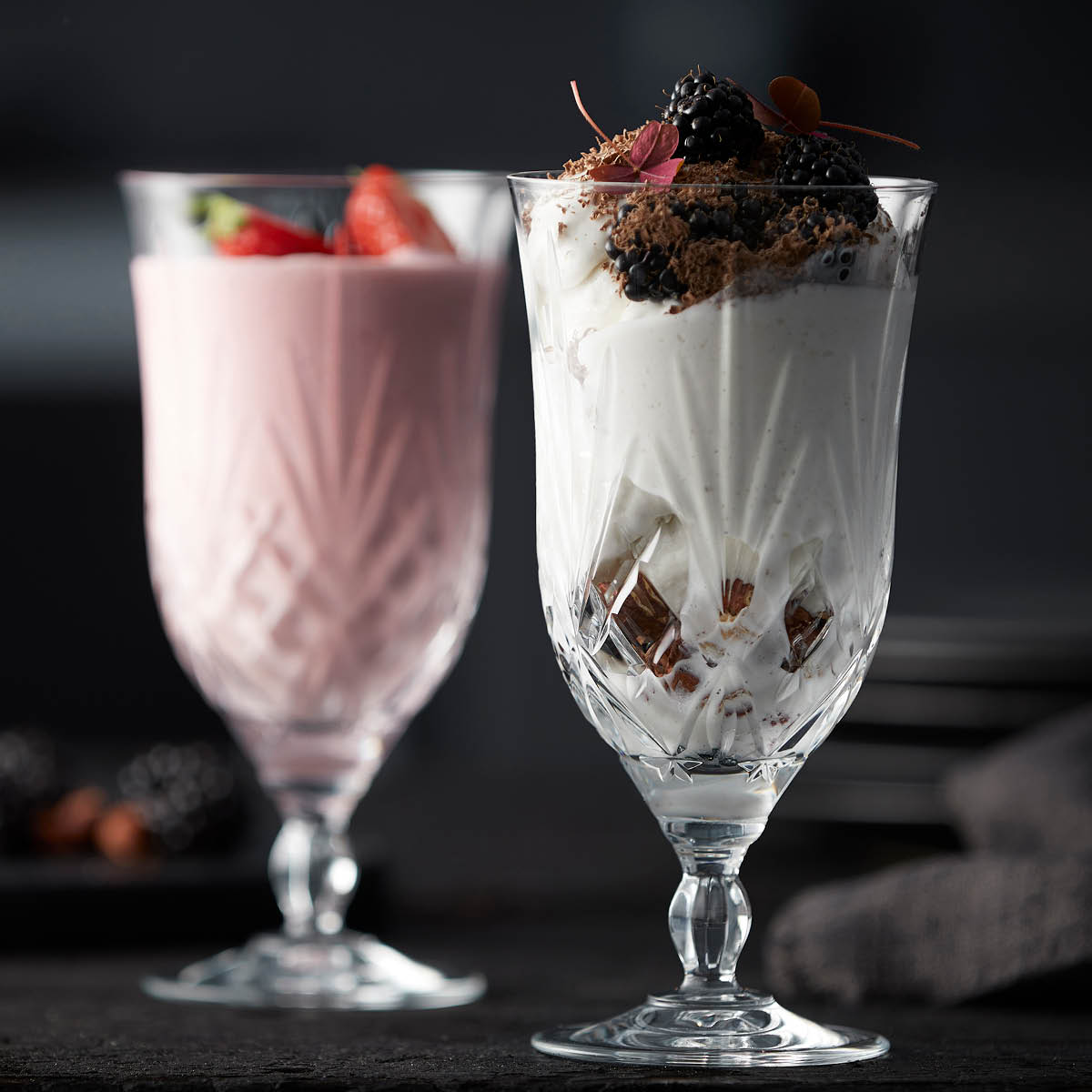 Lyngby Glas Melodia ølglass 40 cl 4 stk klar