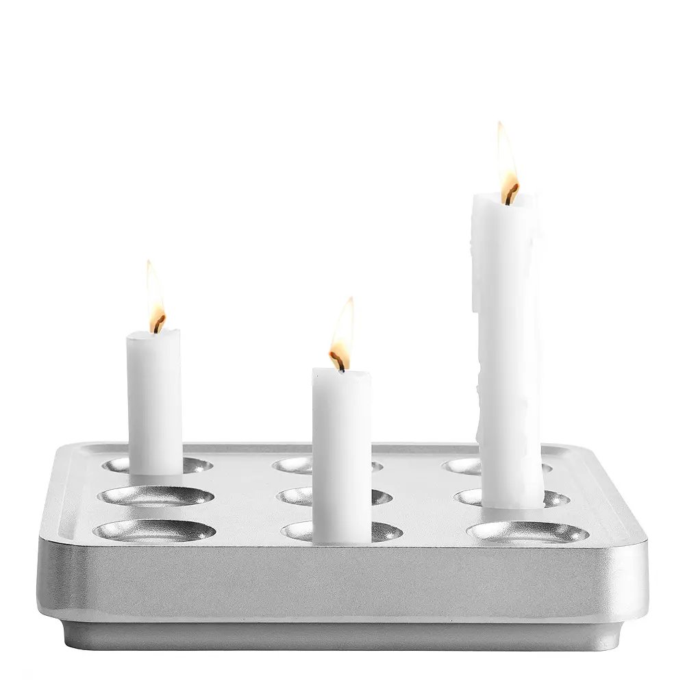 Stumpastaken Small Kynttilänjalka Kiillotettu alumiini