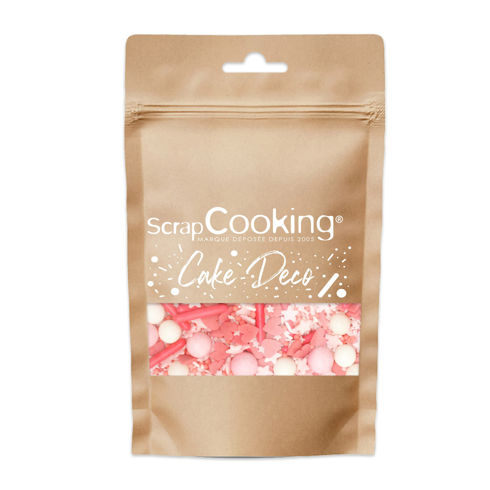 ScrapCooking Strössel mix 70 g rosa/vit