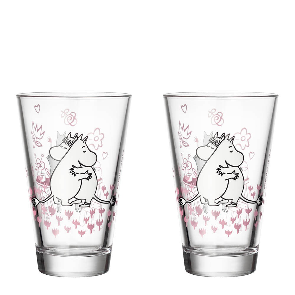 Moomin Iittala - Muumi Juomalasi 30 cl 2 kpl Rakkaus