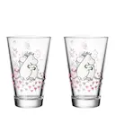 Mumin glas 30 cl 2-pack Kärlek
