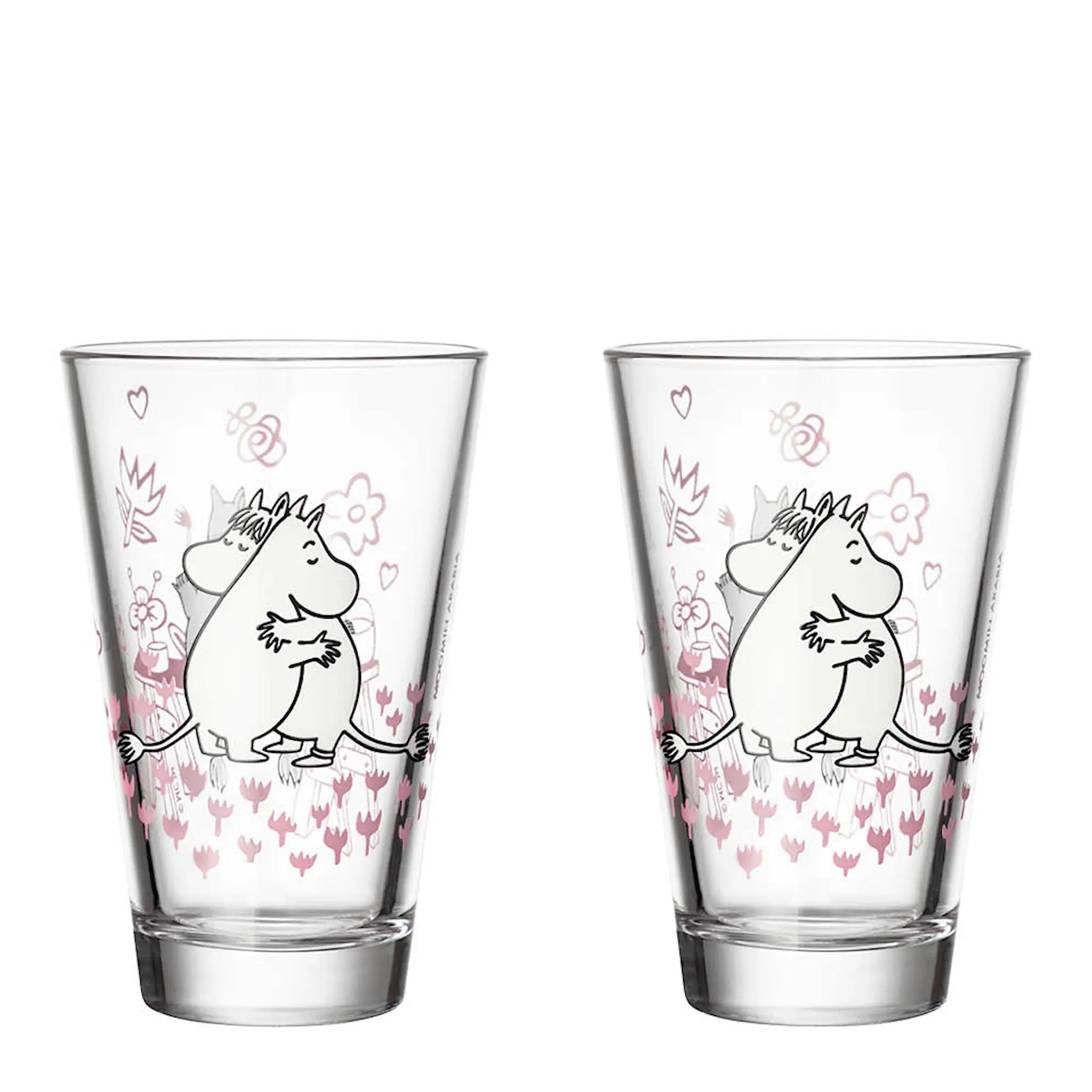 Moomin Iittala Mumin glas 30 cl 2-pack Kärlek