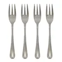 Mora tårtgaffel 4-pack antiksilver