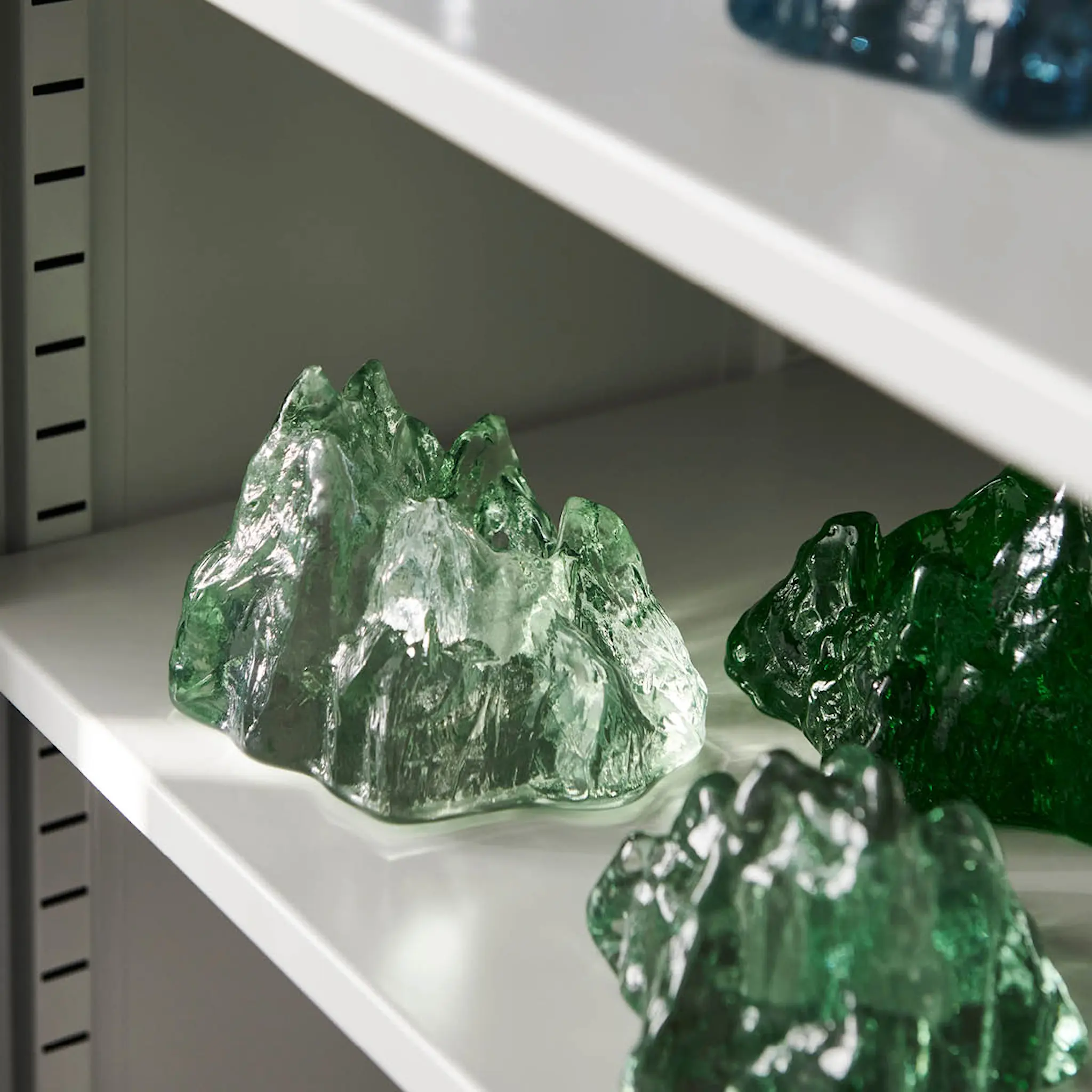 Kosta Boda The Rock Kynttilälyhty 9,1 cm Sinivihreä