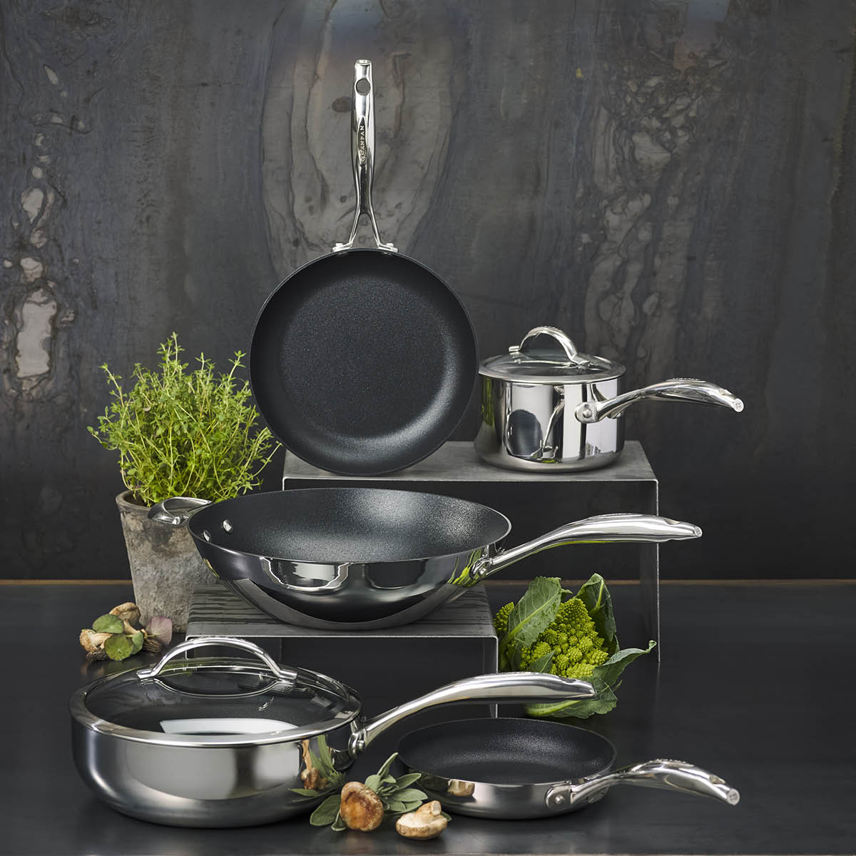 Scanpan HaptIQ stekepanne 24 cm rustfri