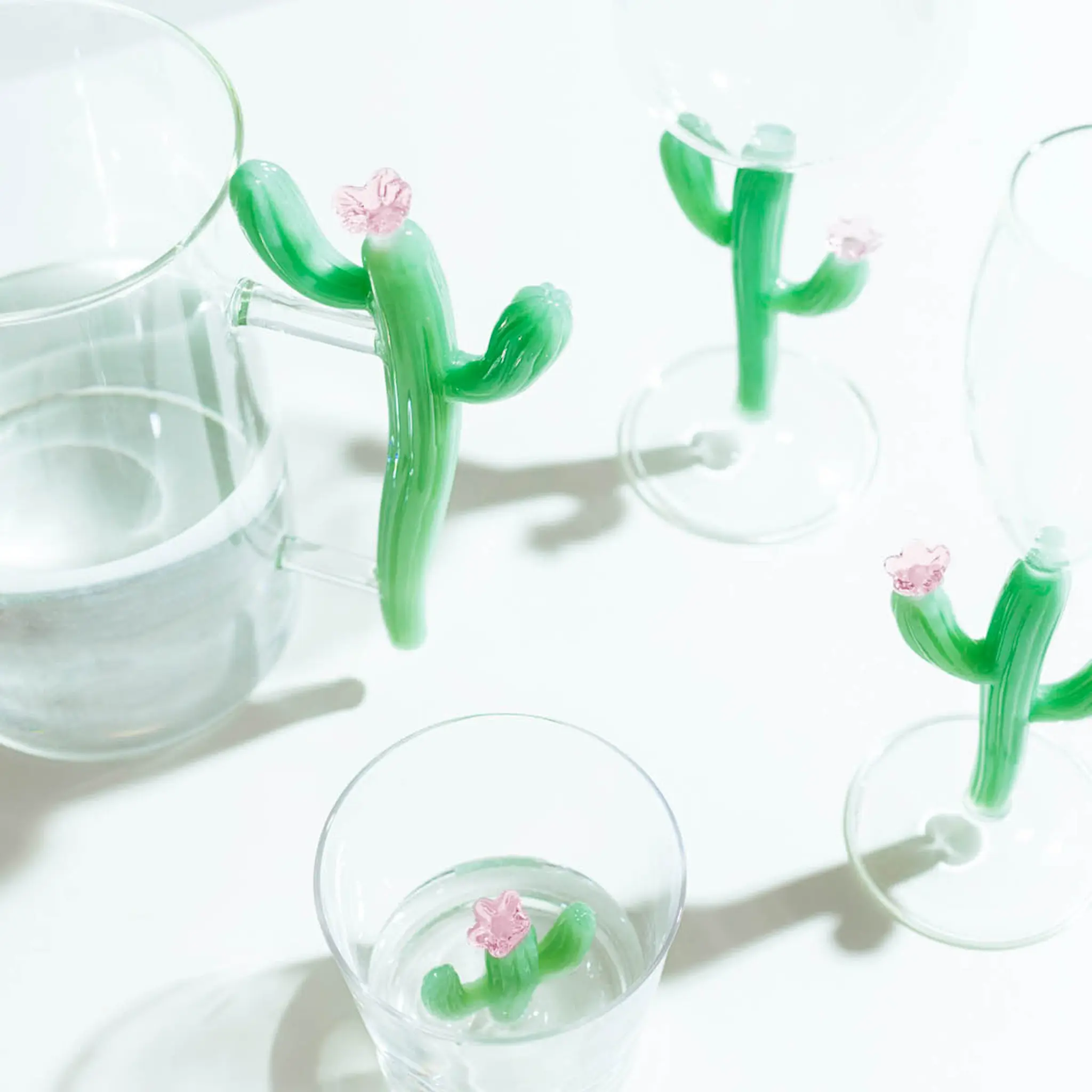 Ichendorf Milano Desert Plants vesilasi 30 cl kaktus matta vihreä