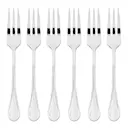 Royal tårtgaffel 6-pack stål