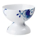 Blue Fluted Mega Skål på fot 8 cm Blå/Vit