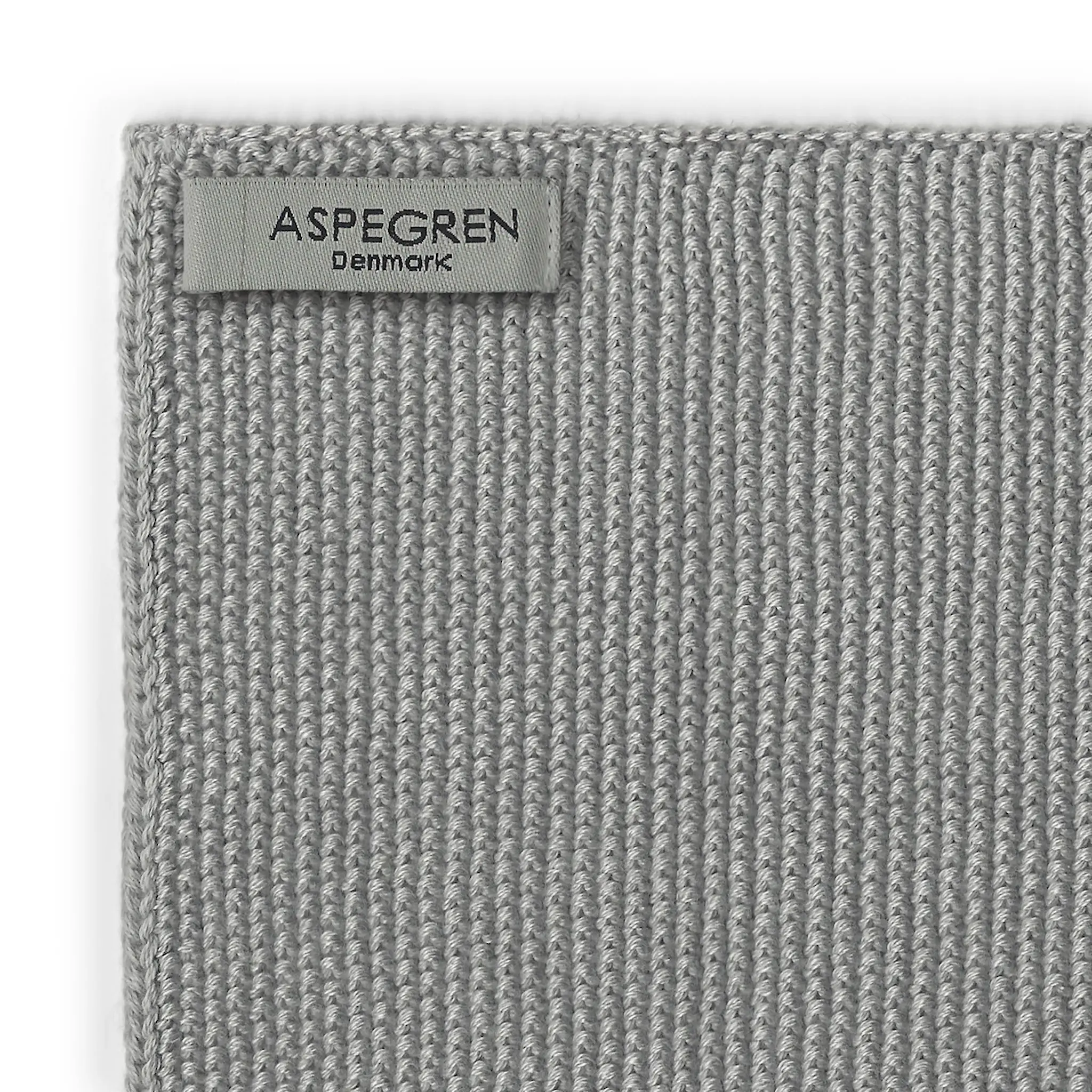 Aspegren Solid Neulottu tiskirätti 26x26 cm 2 kpl Gray