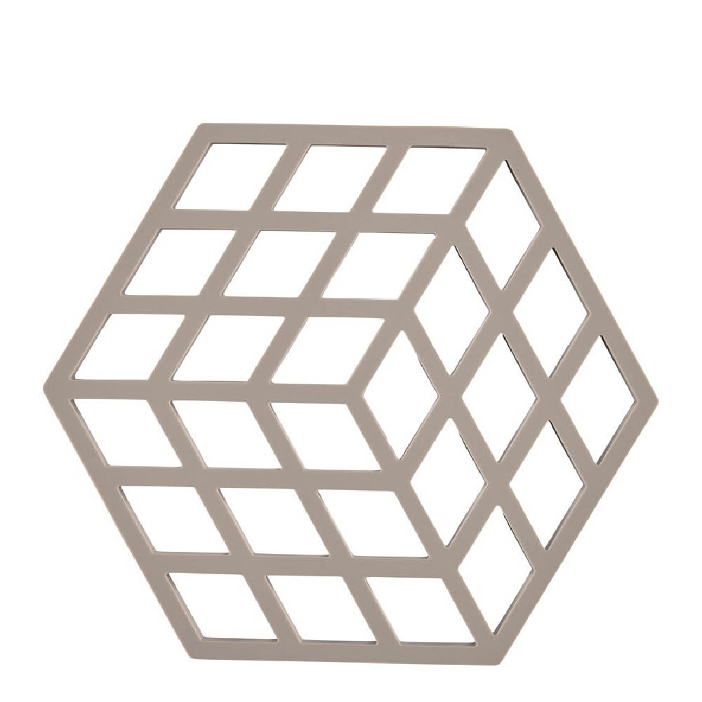 Zone Denmark Cube bordskåner 16x14 cm taupe