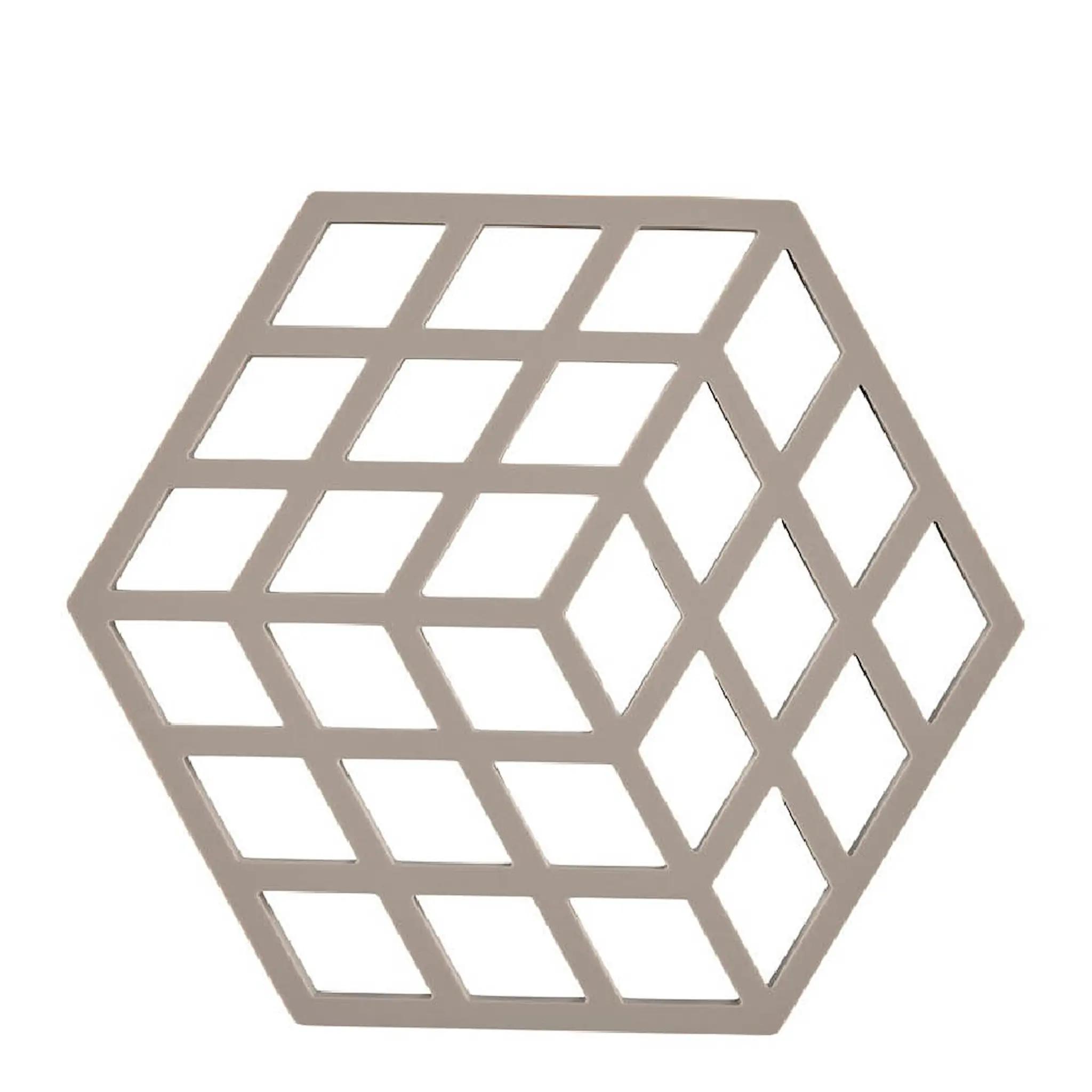 Zone Denmark Cube bordskåner 16x14 cm taupe