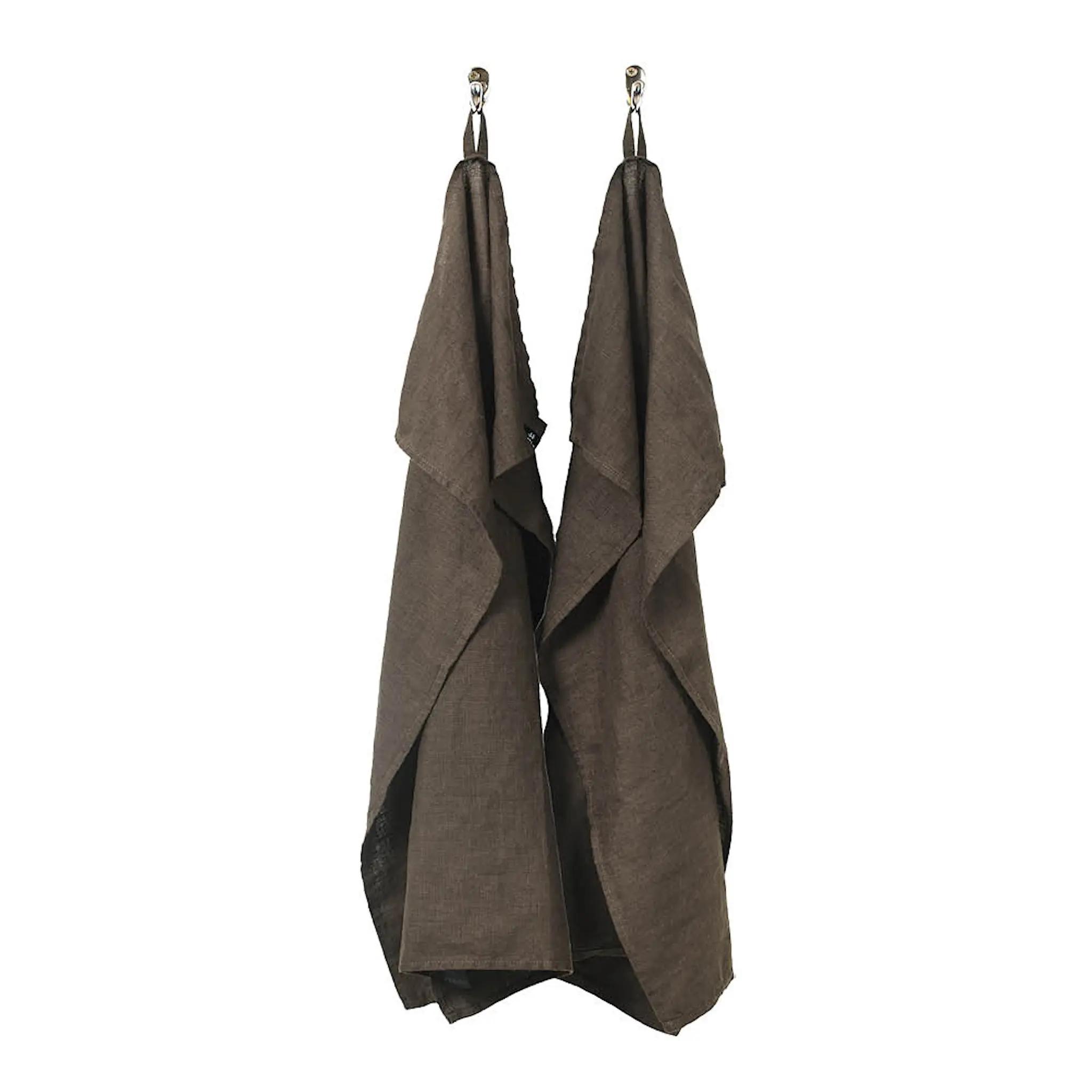 Himla Sunshine kökshandduk linne 50x70 cm 2-pack coffee