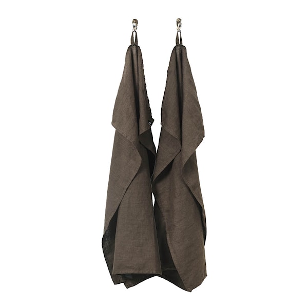 Sunshine kökshandduk linne 50x70 cm 2-pack coffee