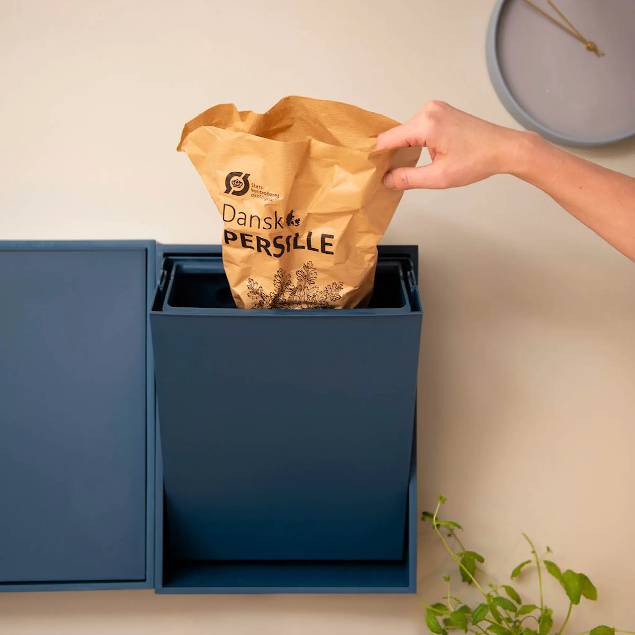 ReCollector Recycling Lajittelulaatikko 30x15x40 cm Deep Dive Blue